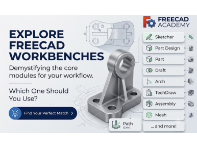 FreeCAD Workbenches Explained: Which One Should You Use?